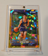 Topps 2024-25 Chrome Sapphire John Stockton Gold #46 /50 Utah Jazz NBA