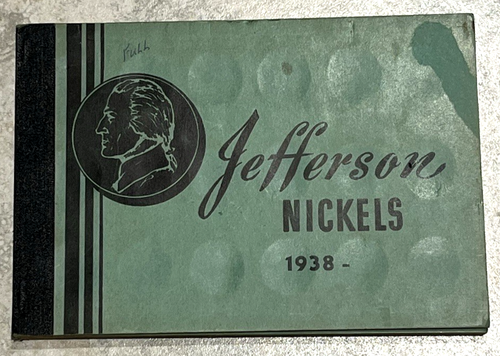MEGHRIG 1938 - 1965 JEFFERSON NICKEL BOOK 5c Complete 72 coin Collection Album - Picture 2 of 16
