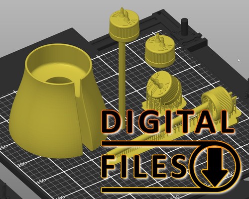 Anycubic Auto-Feed Cap and Upside Down Drip Photon M3 Plus Max 3D PRINTING FILES - 第 1/11 張圖片