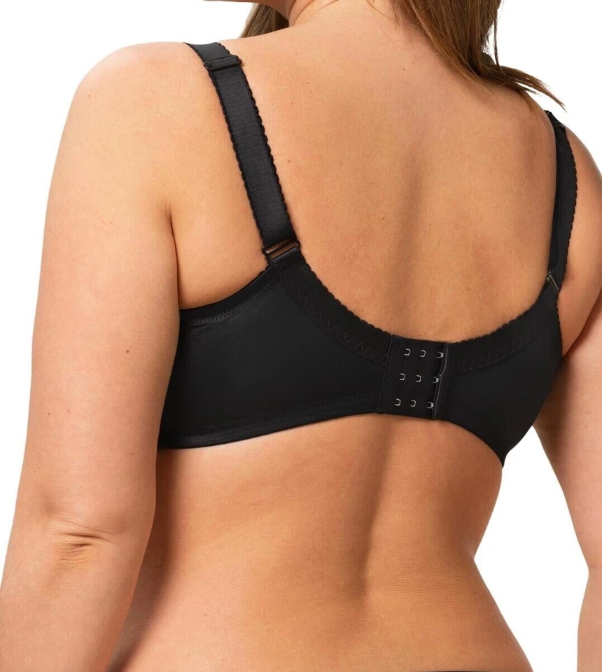 Sujetador Triumph Delicate Doreen N Negro Talla 44H Sin Cable Soporte de Copa Suave Nuevo Foto 3 de 4