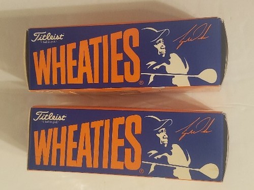 (2) Boxes of 3 Vintage 1996 Wheaties Tiger Woods Titleist Golf Balls -NEW IN BOX - Picture 8 of 13