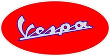 820 2 Vespa Scooter Retro Vintage Decal Sticker Laminated