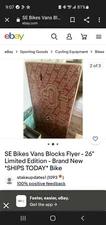 26" vans se bike new in box only 800 made. Hard to find