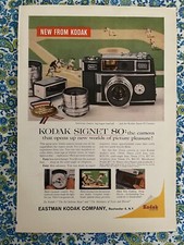 Vintage 1959 Kodak Signet 80 Camera Print Ad
