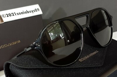 Dolce & Gabbana Unisex Aviator Sunglasses, DG4343, Black  display picture 3