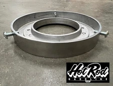 6" Polished Aluminum Gas Pump Globe Holder