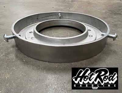 6'' Polished Aluminum Gas Pump Globe Holder