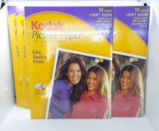 10 Pack Of Kodak 10 Sheets Soft Gloss Picture Photo Paper NEW Sealed 8 1/2 x 11