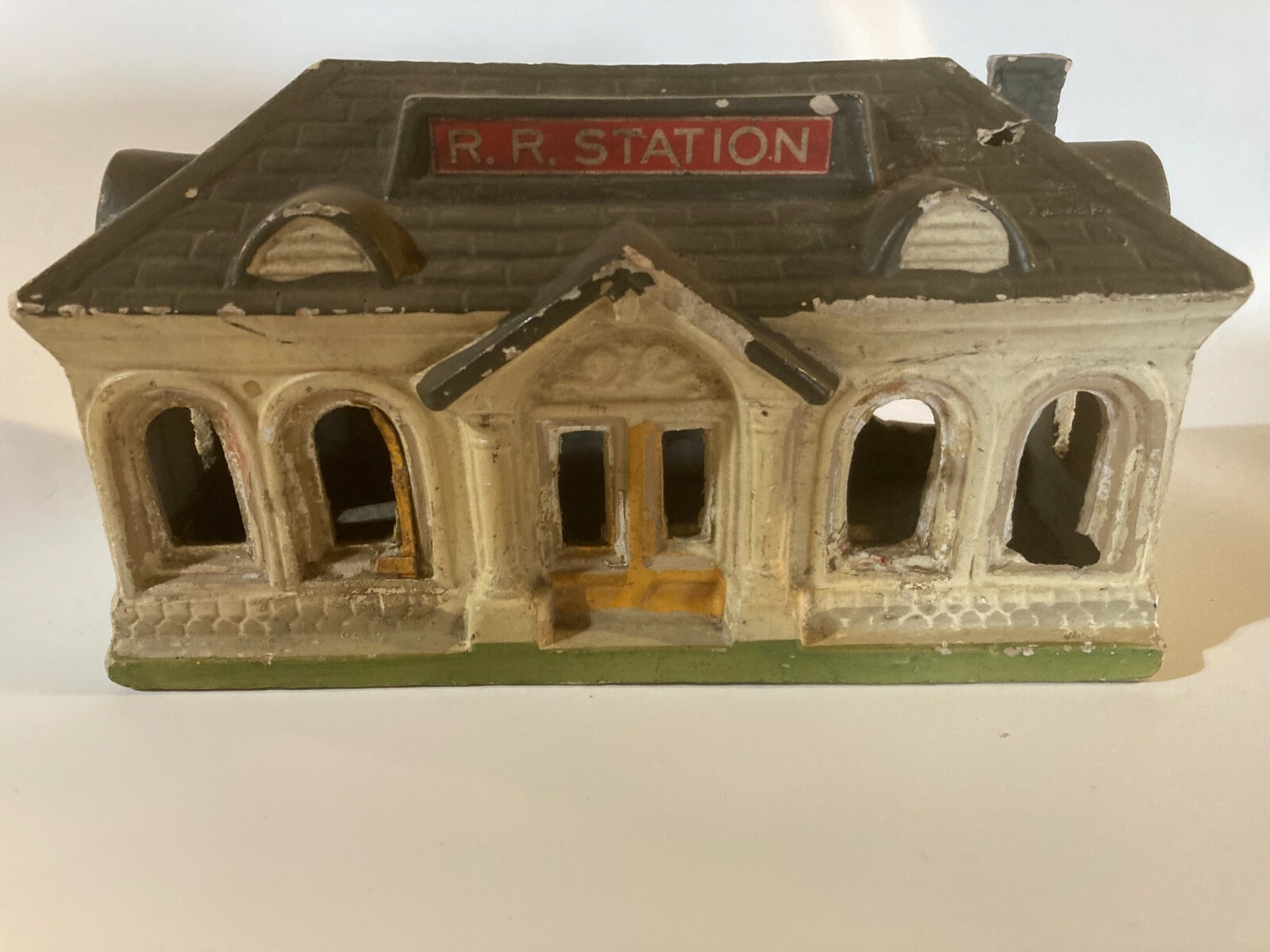 Vintage Paper Mache Model Train Railroad Station, Made in Japan eBay