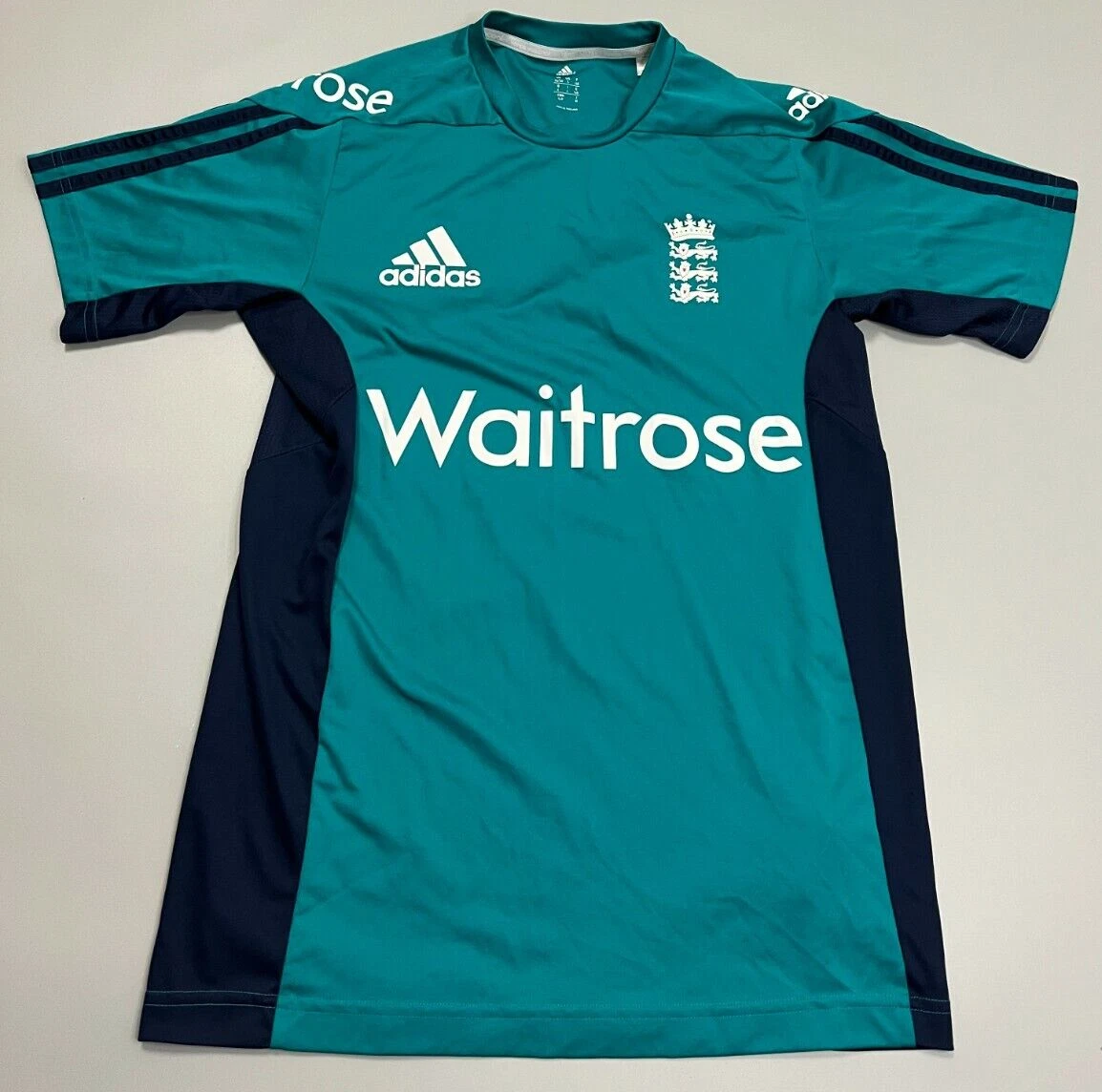 Adidas 2016 england cricket 2025 replica junior training t-shirt