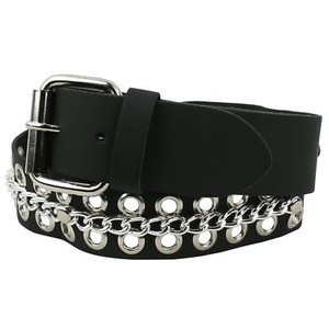 mens eyelet belt