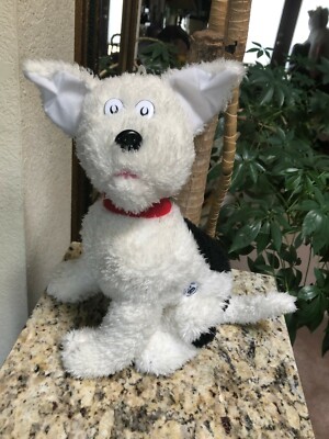 Kohls Kohl's Cares Dr Seuss The Cat in the Hat Nevins White Dog Plush  NEW 12 