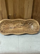 Acacia Wooden Food Serving Platter 21” x 8” Oval