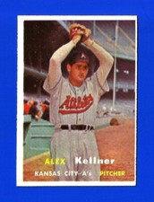 1957 Topps MID SERIES SET BREAK #280 ALEX KELLNER NRMINT KC ATHLETICS (SB2)