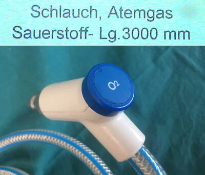 DRÄGERWERKE DRUCKLUFT BEATMUNG DRÄGER M29231 ATEMGAS SAUERSTOFFSCHLAUCH 3M Druckluftschlauch Oxylog Gas Hose XL
