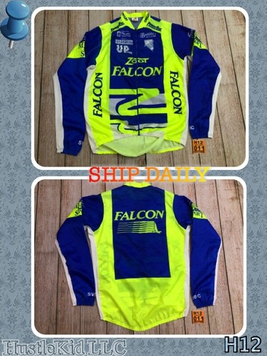 Giacca a vento Aussie Zoot Falcon PowerBar Cycles Oakley ciclismo zip grande L - Foto 1 di 9