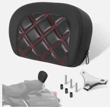 Motorcycle Detachable Sissy Bar Backrest Pad for Harley Glide Road King Traveler