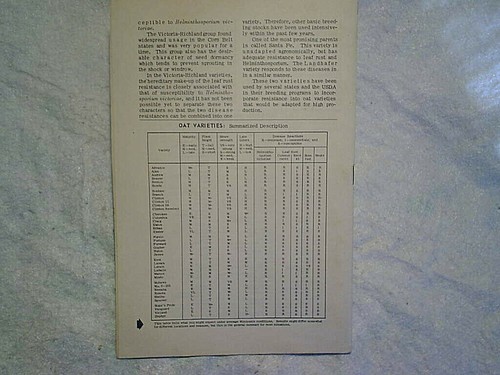 1952 OATS FARMING PAMPHLET,University Of Wisconsin College Of Agriculture,straw - Picture 5 of 5