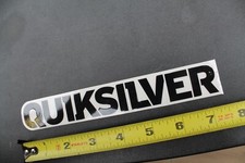 Quiksilver Surfboards Wetsuits Clear Black Original V40C Vintage Surfing STICKER