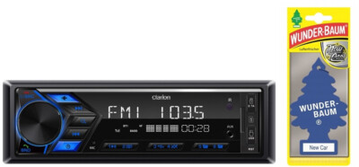 Clarion P11 Autoradio 1DIN Bluetooth MP3 AUX USB RCA x6 ( subw ) + Wunder Baum