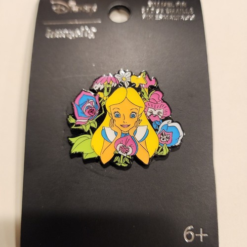 Loungefly Disney Alice In Wonderland Floral Friends Wild Flowers Bright Pin NEW - Picture 11 of 12