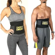 Unisex Sweat Waist Trimmer Fat Burner Belly Tummy Yoga Wrap Exercise Body Belt