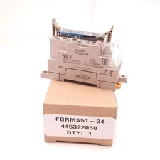 Omron FGRMS51-24 Safety Relay & Socket 500mW, 24VDC, 6A, 10ms, DIN Rail 