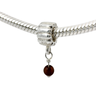 Genuine PANDORA 790166R Silver Birthstone Orange Dangle Charm Only