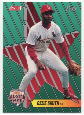 Ozzie Smith 1992 Score Procter and Gamble #14 St. Louis Cardinals Hall of Fame 1