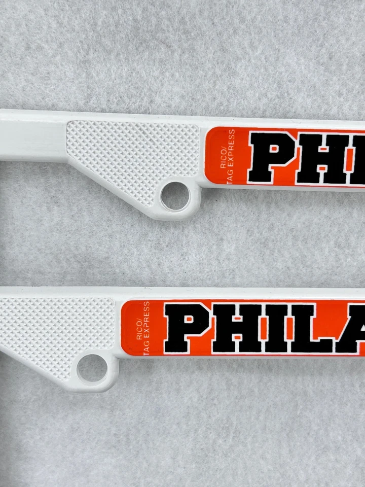 Lote de 2 PLACAS NUEVAS DE COLECCIÓN AÑOS 90 PHILADELPHIA FLYERS NHL HOCKEY AÑOS 80 Foto 3 de 4