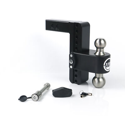 Weigh Safe LTB8-2-KA-CER-BLA 180 Hitch 8'' Drop 2'' Shank w/Hitch Pin Lock