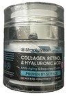 Simply Vital ~ Collagen, Retinol & Hyaluronic Acid ~ Anti Aging & Recovery Cream