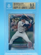 2025 Bowman Chrome Mega Box Roman Anthony BCP-167 SGC 9.5 G. Mint Boston Red Sox