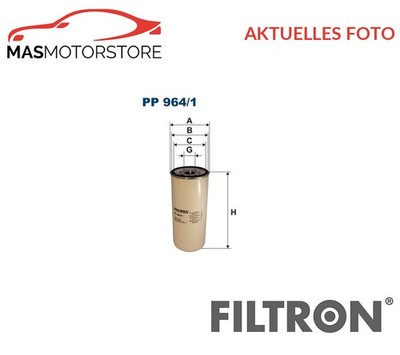 KRAFTSTOFFFILTER FILTRON PP964/1 P FÜR IVECO STRALIS ES 440S54 397KW