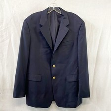 LAUREN Ralph Lauren Wool Mens 40S Sport Coat Blazer Gold Tone Logo Buttons