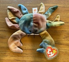 NEW TY Beanie Babies - Claude Crab - DOB 9-3-96 - 4083 - 1996