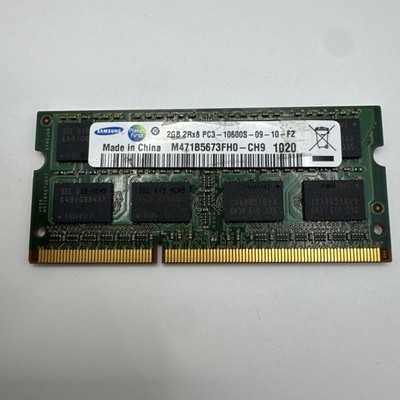 Samsung 2GB 2Rx8 PC3-10600S-09-10-F2 DDR3 RAM SODIMM M471B5673FH0-CH9 Laptop