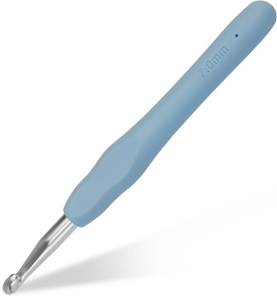 HäKelnadel 7Mm Ergonomischer Griff FüR HäKeln Und Stricken ZubehöR-image