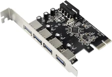 4 Ports PCI-E to USB 3.0 Expansion Card Interface USB 3.0 4-Port Express Card De