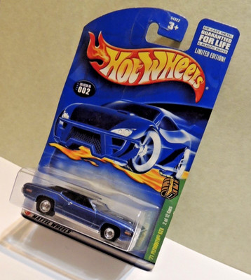 Hot Wheels Treasure Hunt '71 Plymouth GTX 2002 Limited Edition w/Real Riders