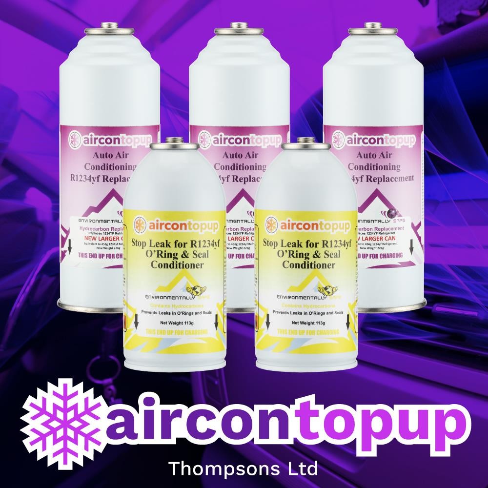 Car Aircon R1234 Topup & Leak Stopper Regas Refill Multipack Value Saving