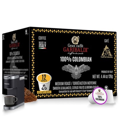 Colombian Coffee Pods, for Keurig K-Cup Brewers, Single Serve Cups with 100 A...