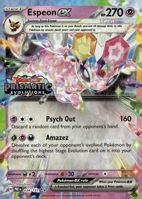 Espeon ex - (Prismatic Evolutions Stamp) Promo Miscellaneous Cards