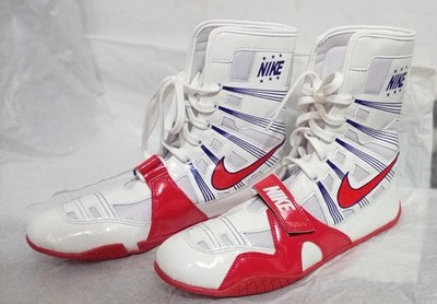 Nike Hyper KO Boxing Shoes White and Red US 11 | eBay