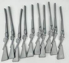 Lot of 10 Vintage Plastic Western Toy Shotguns Marx Tim-Mee Style Cowboy