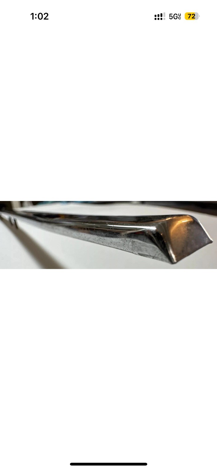 Rolls Royce Silver Spur, Spirit, Bentley Mulsanne Center Hood/Bonnet Chrome Trim