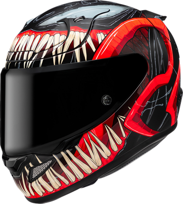 【値下げ中】HJC ヘルメット Lサイズ MARVEL VENOM 中古 HJC RPHA 12N Helmet - Marvel - Venom 3 - MC1SF - Medium