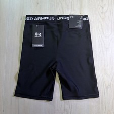 Under Armour Womens HeatGear Armour Bike Compression Shorts 7in Black Size Small