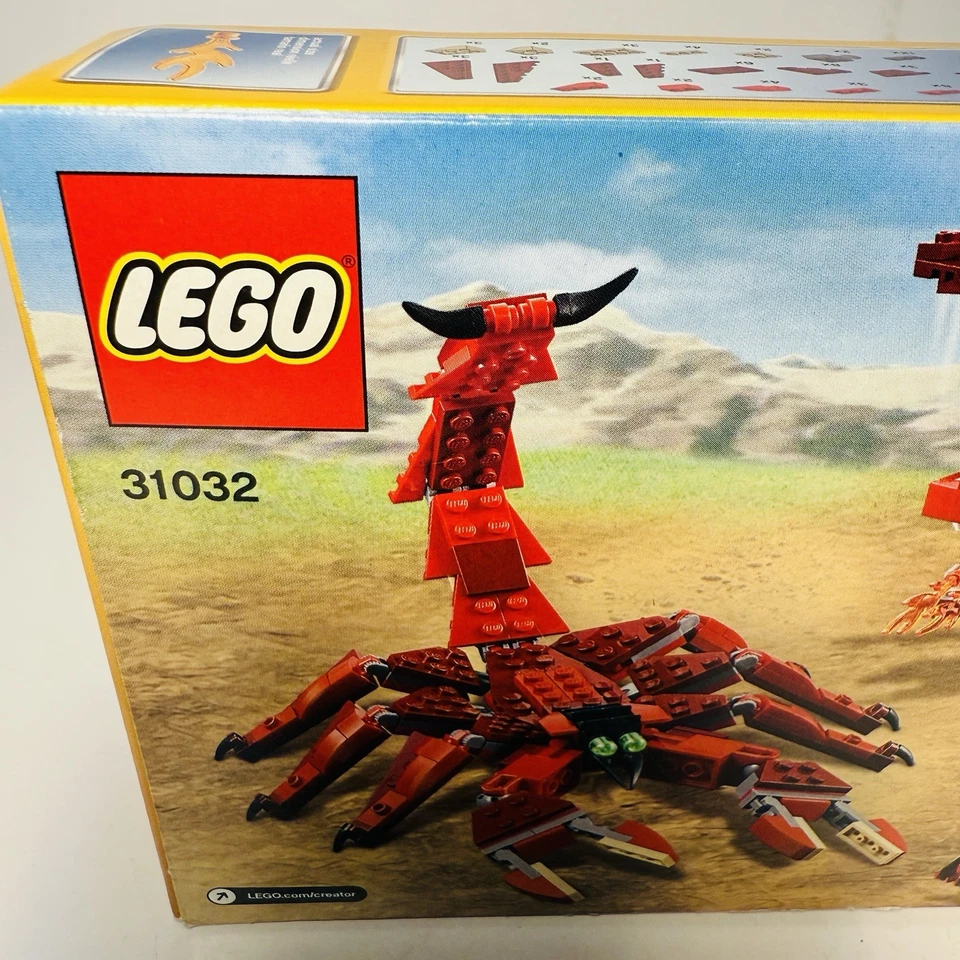 LEGO CREATOR 3 In 1: Red Creatures 31032 Dragon 2015 New In Box - Image 3 of 4