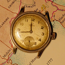 OMEGA Vintage Manual Wind Mens 1930s Omega Field Watch PARTS, REPAIR, PROJECT